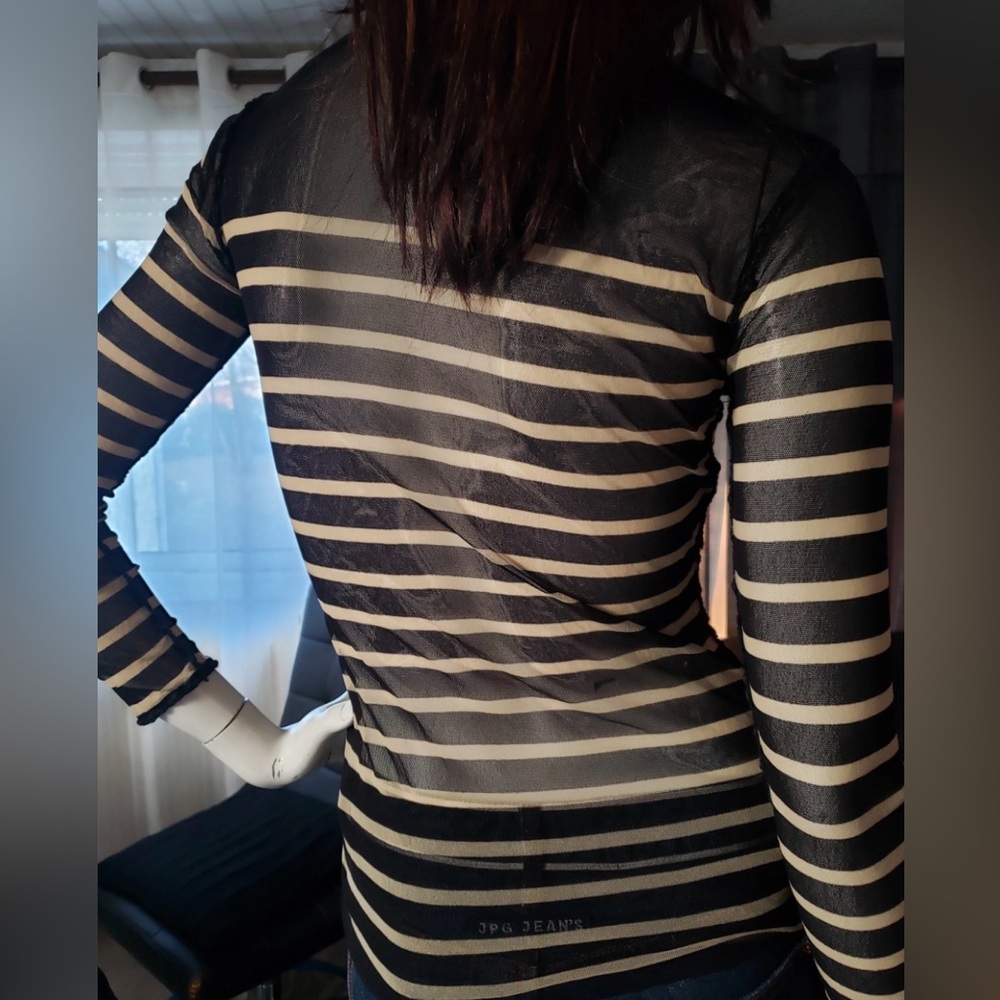 ARCHIVAL JPG MAILLE STRIPED MESH TOP - Picture 2 of 11